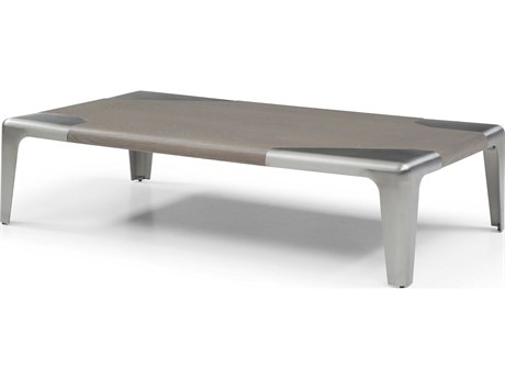 Whiteline Modern Living Elena Rectangular Wood Grey Coffee Table