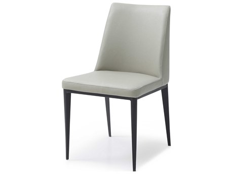 Whiteline Modern Living Carrie Gray Faux Leather Armless Dining Chair
