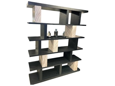 Whiteline Modern Living Reyna Black Bookcase