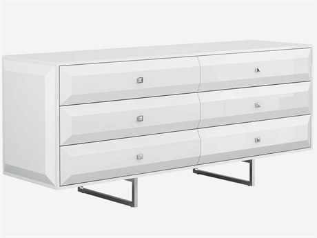 Whiteline Modern Living Abrazo 6-Drawers Double Dresser