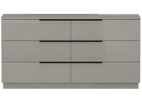 Whiteline Modern Living Damien 6-Drawers Gray Double Dresser