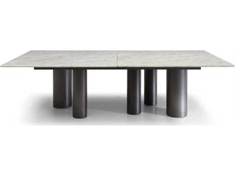 Whiteline Modern Living Envie Rectangular Marble White Dining Table