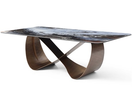 Whiteline Modern Living Tiffany Rectangular Ceramic Multi Dining Table