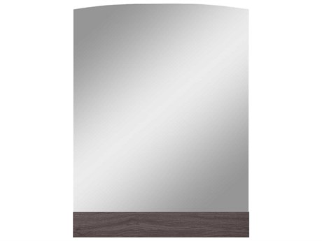 Whiteline Modern Living Berlin Berlin Chestnut Light Grey Rectangular Wall Mirror
