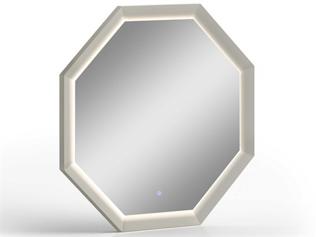 Whiteline Modern Living Chloe Chloe Grey Wall Mirror