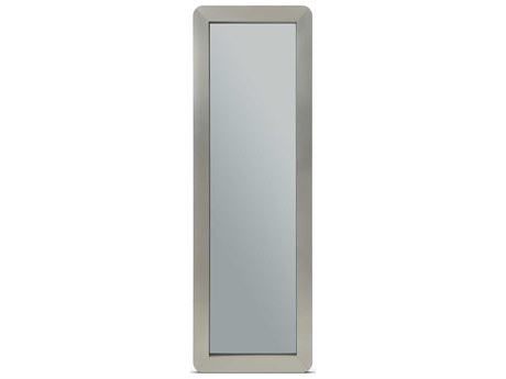 Whiteline Modern Living Elena Grey Rectangular Wall Mirror