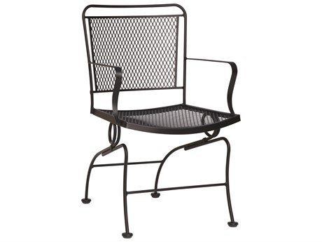 black wrought iron spring chairs