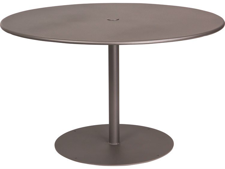 Woodard Wrought Iron ADA 48'' Round Dining Table with Umbrella Hole