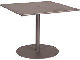 Woodard Wrought Iron Square Patio Bistro Table with Umbrella Woodard Wrought Iron Square Patio Bistro Table with Umbrella