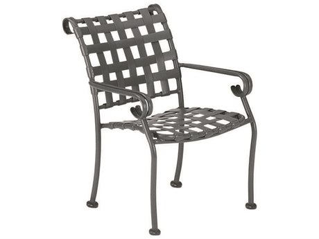 Woodard Ramsgate Aluminum Dining Arm Chair with Cushion