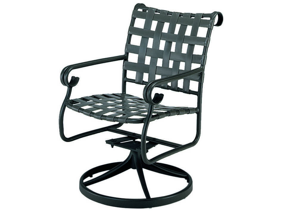 Woodard Ramsgate Aluminum Swivel Rocker Dining Arm Chair | WR160472