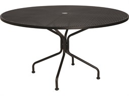 54'' Wide Round 8-Spoke Dining Table with Umbrella Hole