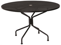 48'' Wide Round 8 Spoke Dining Table with Umbrella Hole