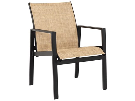 Woodard Hudson Sling Aluminum Dining Arm Chair