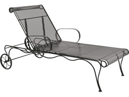 Used wrought iron chaise lounge sales