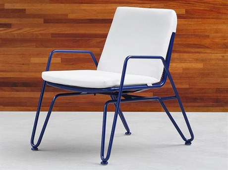 Woodard Turner Wrought Iron Lounge Chair with Optional Cushion
