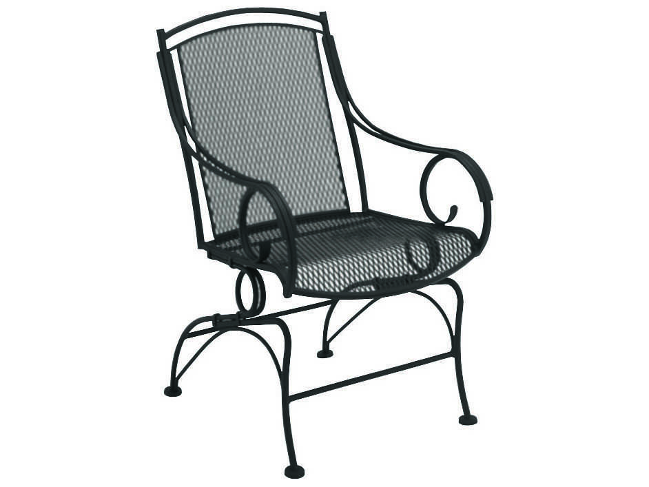Woodard Modesto Wrought Iron Coil Spring Dining Chair | WR260066