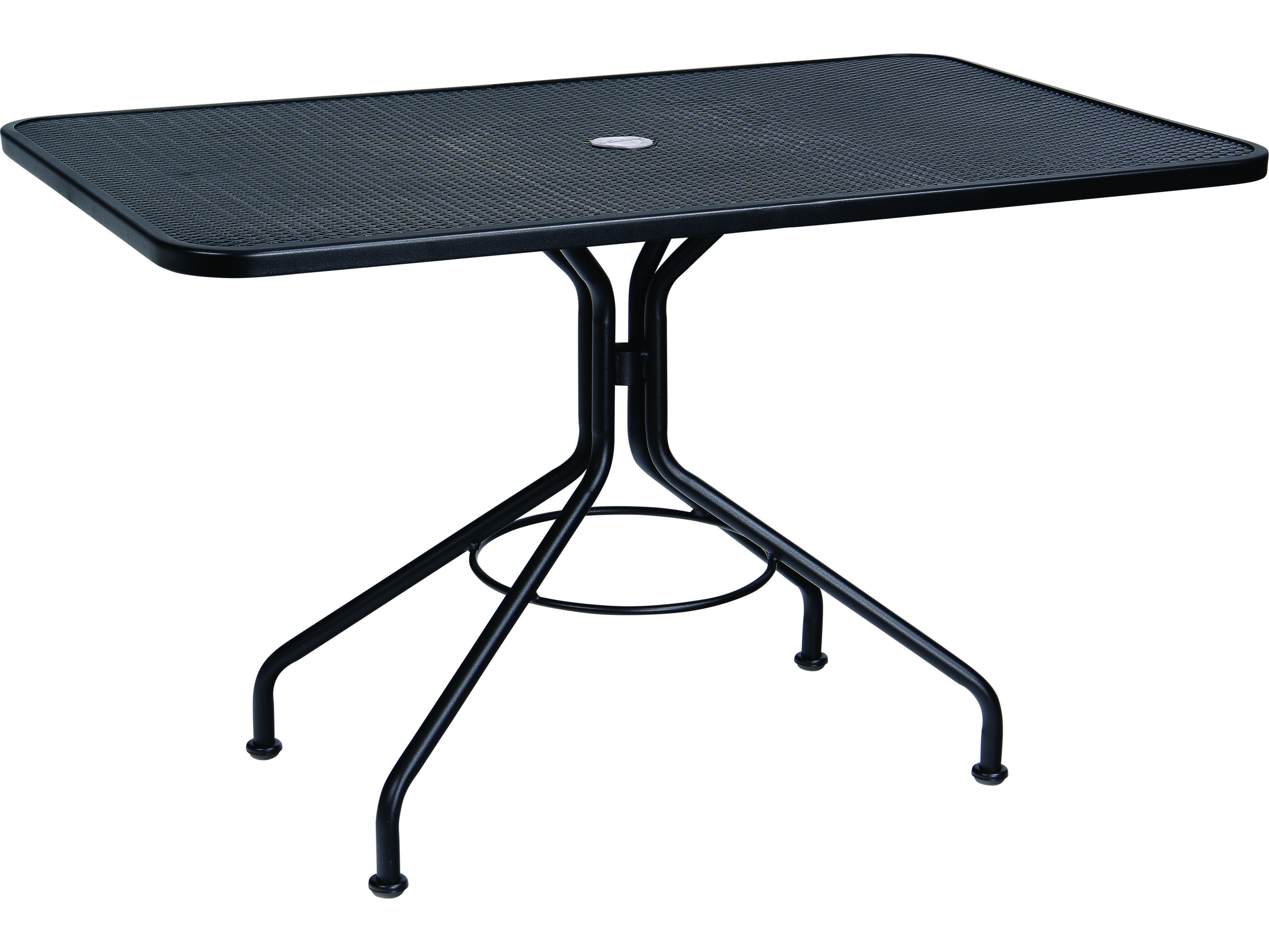 Wrought iron deals rectangular table