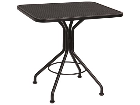 Woodard Wrought Iron Mesh 30''W x 24''D Rectangular Bistro Table