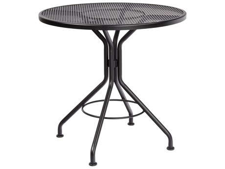 Woodard Wrought Iron Mesh Round Outdoor Bistro Table