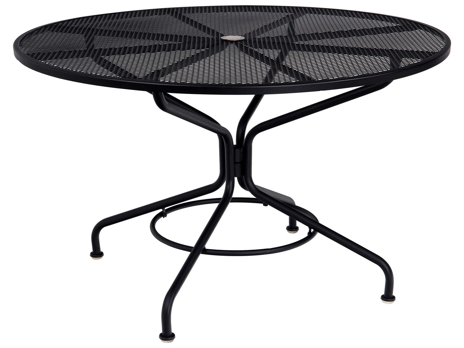 Round Metal Patio Table With Umbrella Hole Cloud Mountain Outdoor