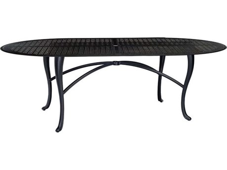 72''W x 42''D Rectangular Dining Table with Umbrella Hole