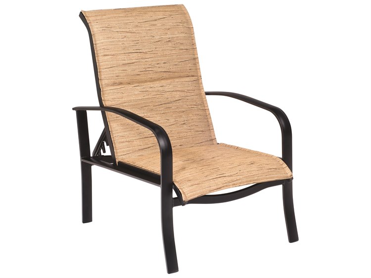 Woodard Fremont Padded Sling Aluminum Adjustable Lounge Chair