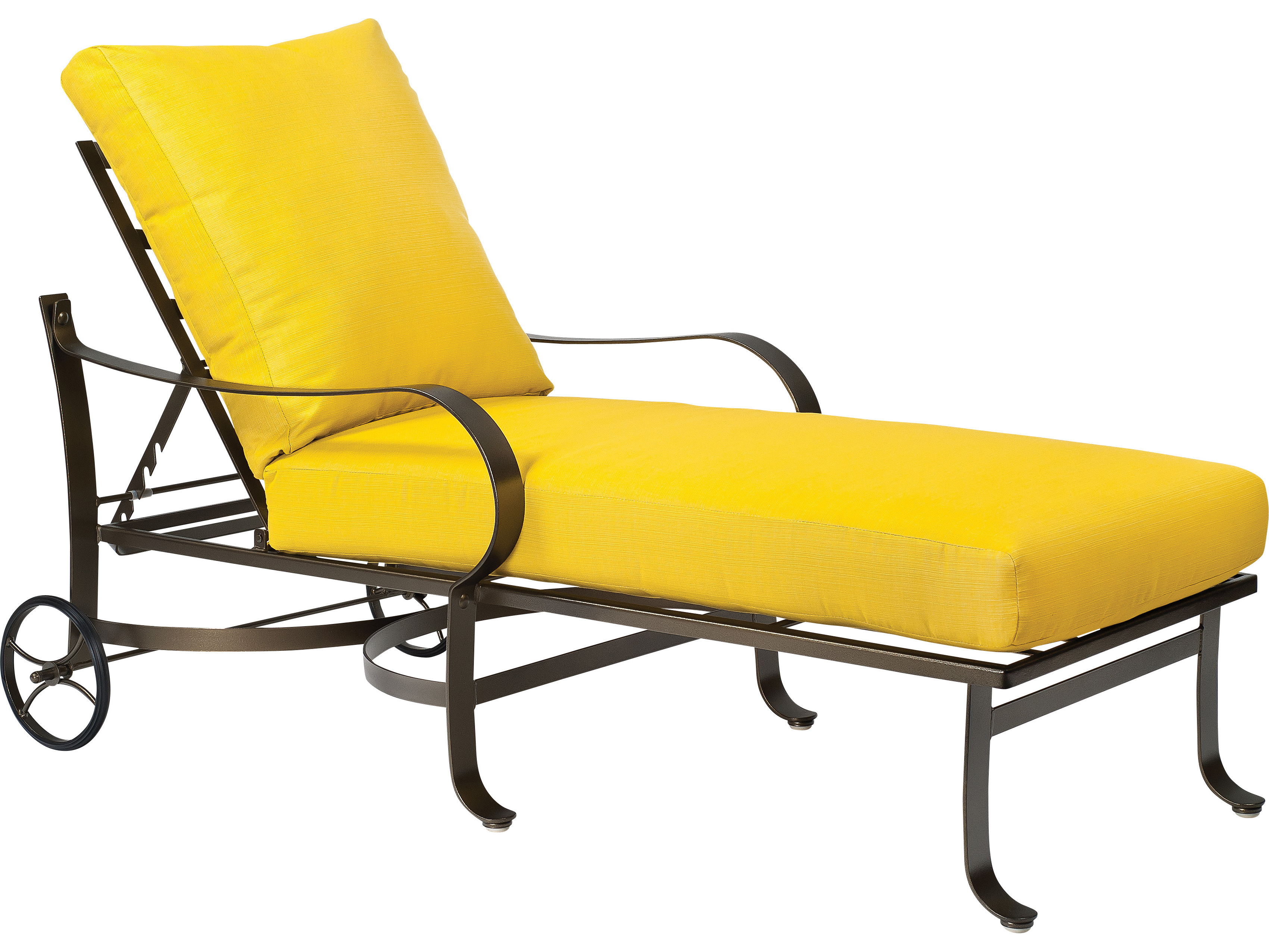 Woodard Cascade Wrought Iron Adjustable Chaise Lounge | 2W0070