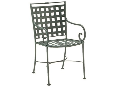 Woodard Sheffield Wrought Iron Dining Arm Chair