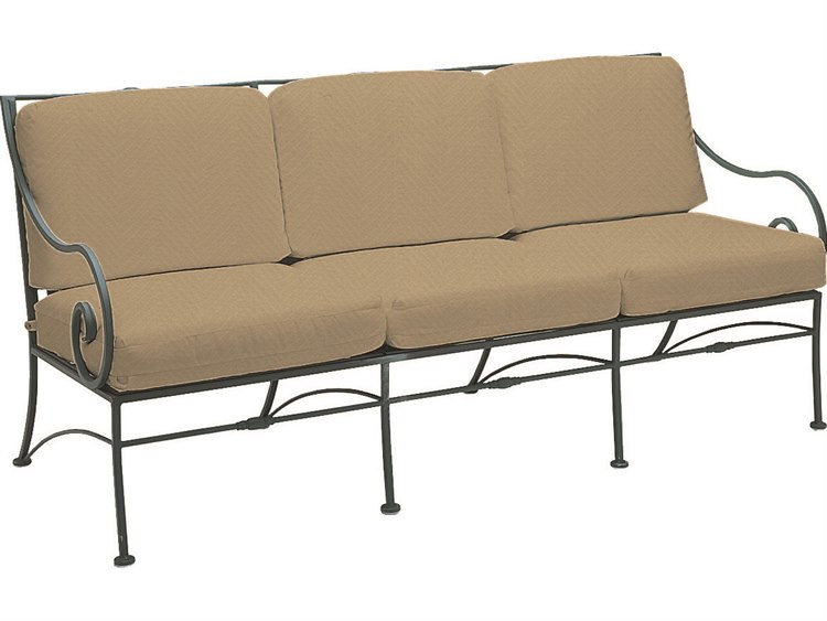 Woodard Sheffield Cushion Wrought Iron Sofa