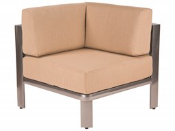 Woodard Metropolis Cushion Aluminum Corner Lounge Chair