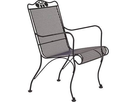 Woodard Briarwood Wrought Iron High Back Lounge Chair