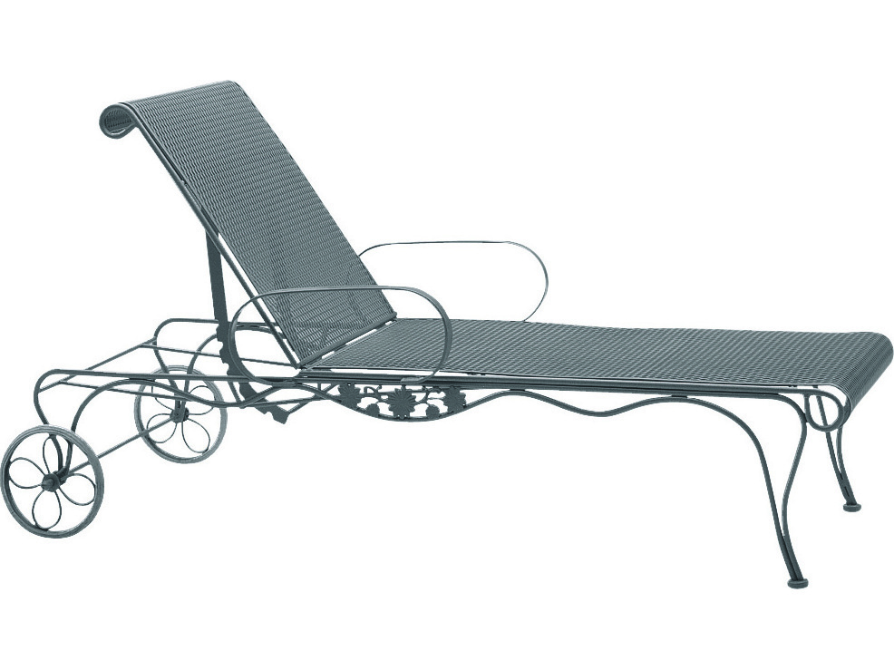 Wrought iron chaise lounger new arrivals