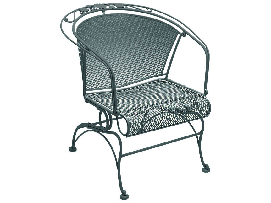 Woodard Briarwood Wrought Iron Coil, Antique Wrought Iron Patio Furniture Cushions