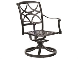 Swivel Rocker Dining Arm Chair w/ Seat Cushion