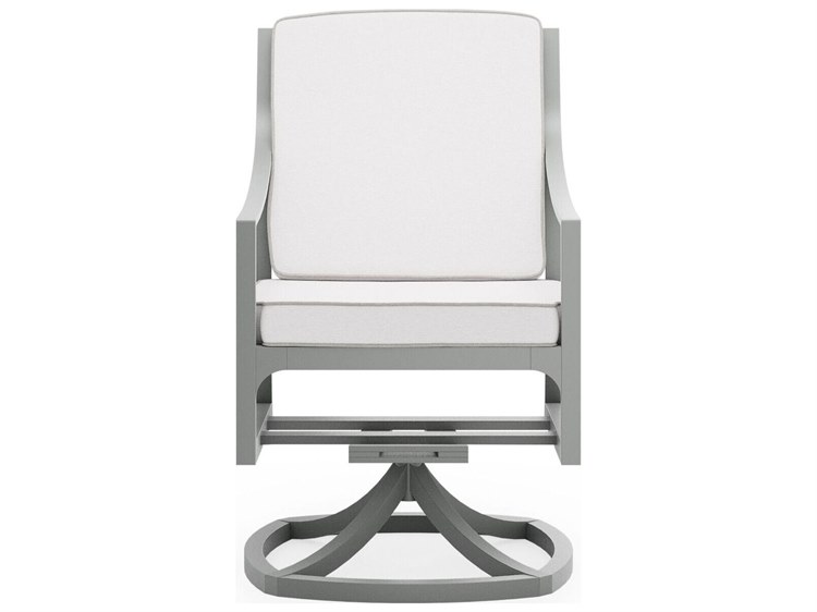 Woodard Alberti Aluminum Cushion Dining Chair 6