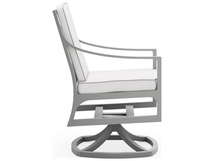 Woodard Alberti Aluminum Cushion Dining Chair 7