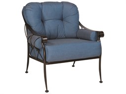 Woodard Derby Cushion Wrought Iron Lounge Chair