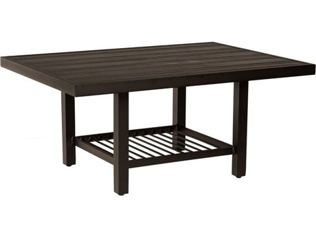 Woodard Tri-slat Aluminum 48''W x 36''D Rectangular Coffee Table