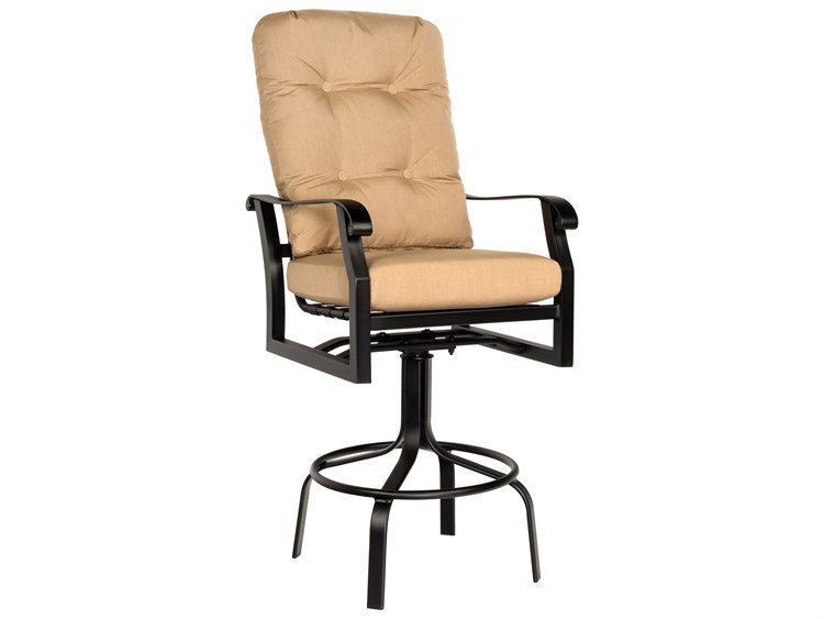 Woodard Cortland Cushion Aluminum Swivel Outdoor Patio Bar Stool