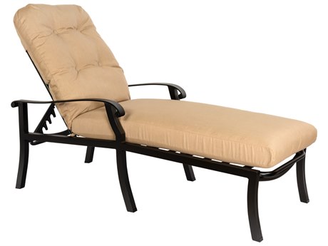 Woodard Cortland Cushion Aluminum Adjustable Chaise Lounge