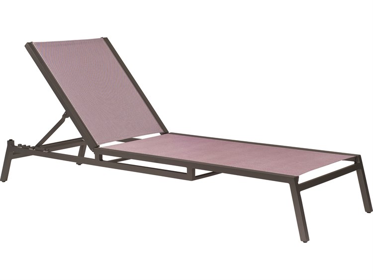 Woodard Palm Coast Sling Aluminum Stackable Adjustable Chaise Lounge