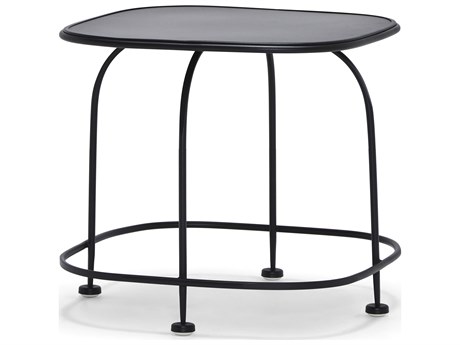 Woodard Reed Steel 24" Wide Square Side Table