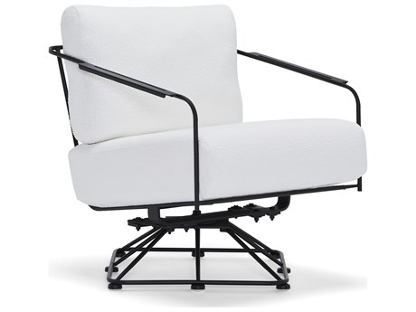 Woodard Reed Steel Swivel Lounge Chair