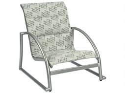 Woodard Tribeca Padded Sling Aluminum Stackable Sand Lounge Chair