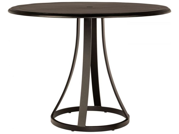 Woodard Solid Cast Aluminum 48'' Round Counter Table with Umbrella Hole