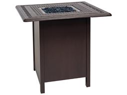 Woodard Universal Aluminum Square Counter Height Fire Table Base with Square Burner