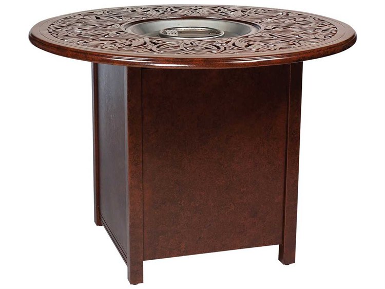 Woodard Universal Aluminum Square Counter Height Fire Table Base with