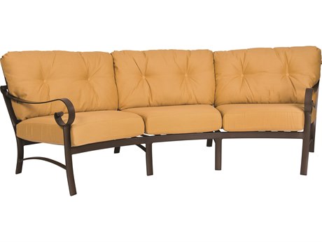 Woodard Belden Cushion Aluminum Crescent Sofa