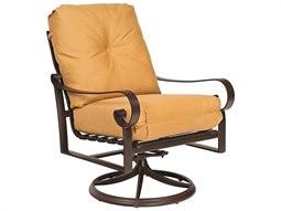 Woodard Belden Cushion Aluminum Swivel Rocker Lounge Chair